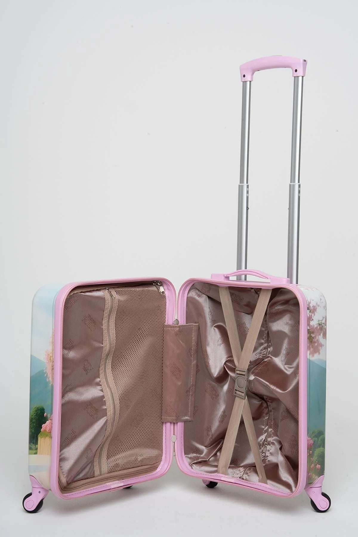Travel Polo Pembe Kız Çocuk Valizi ANK012 - Kurtuluş Çanta