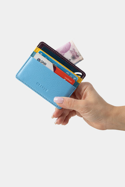 Grande 530-G Erkek Renkli Deri Kartlık