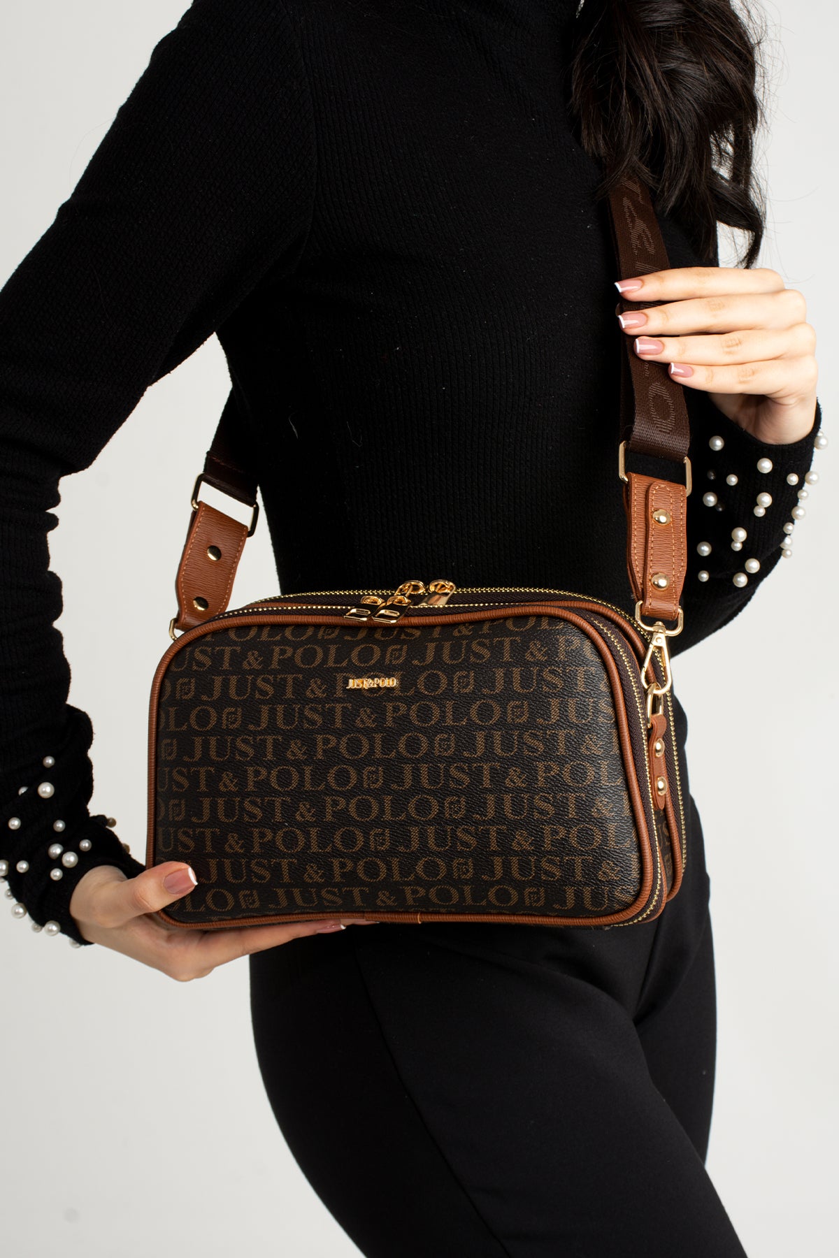 Just Polo 2053 Kadın 5 Bölmeli Postacı Omuz Çantası