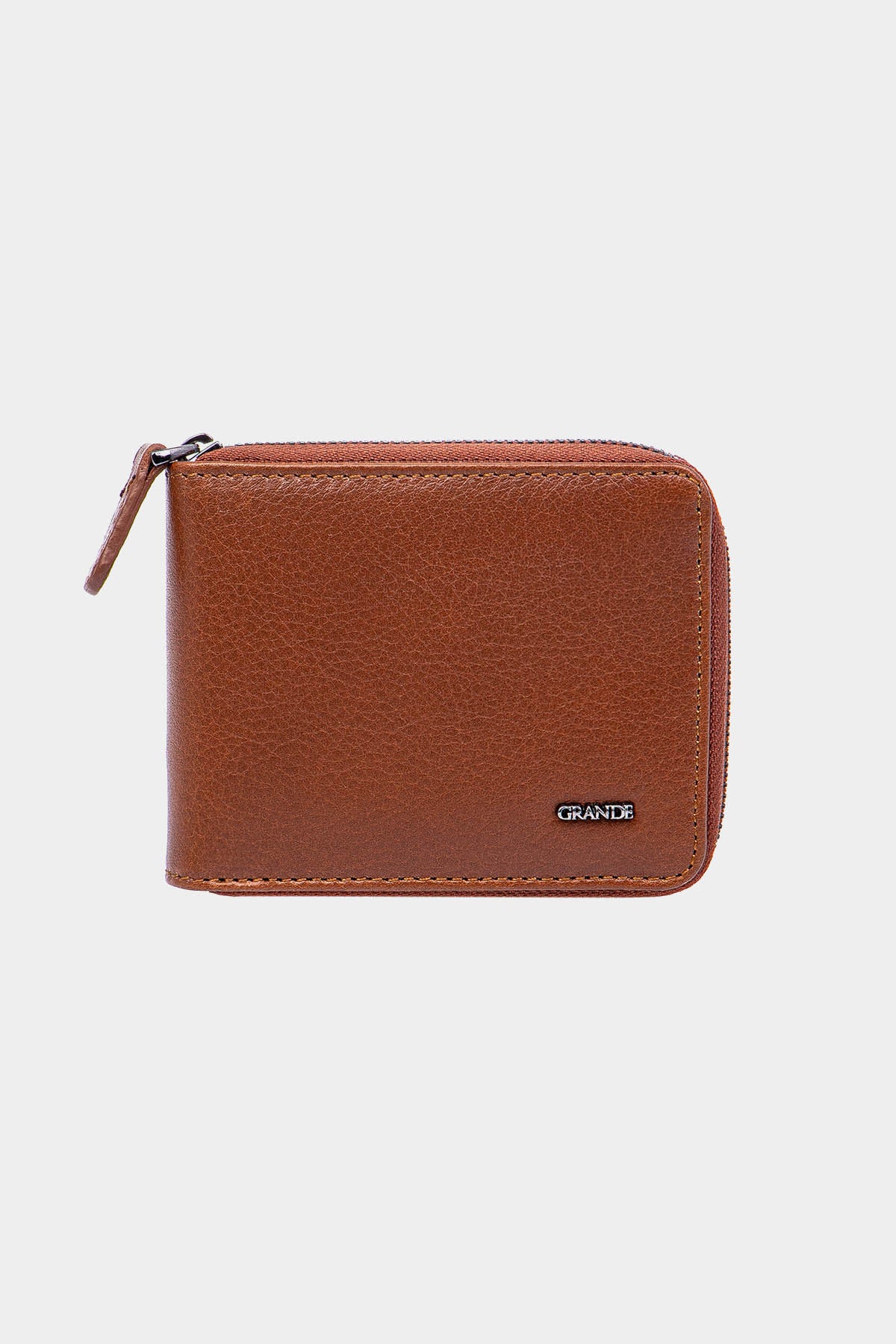 Grande 722 Erkek Fermuarlı Deri Cüzdan