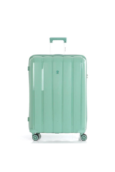 Bavul Büyük ve Kabin 2li Set Kırılmaz Silikon Valiz V305 SuYeşili - Kurtuluş Çanta