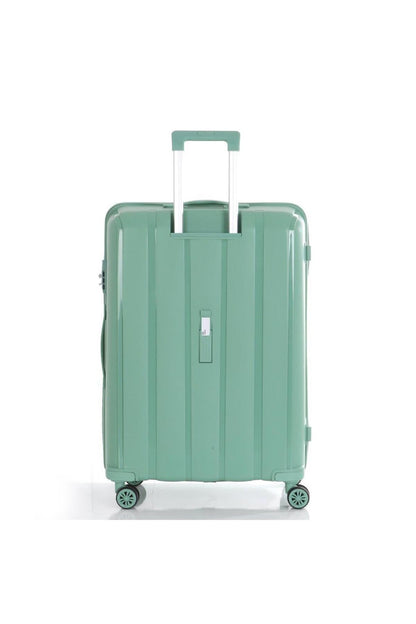 Bavul Büyük ve Kabin 2li Set Kırılmaz Silikon Valiz V305 SuYeşili - Kurtuluş Çanta
