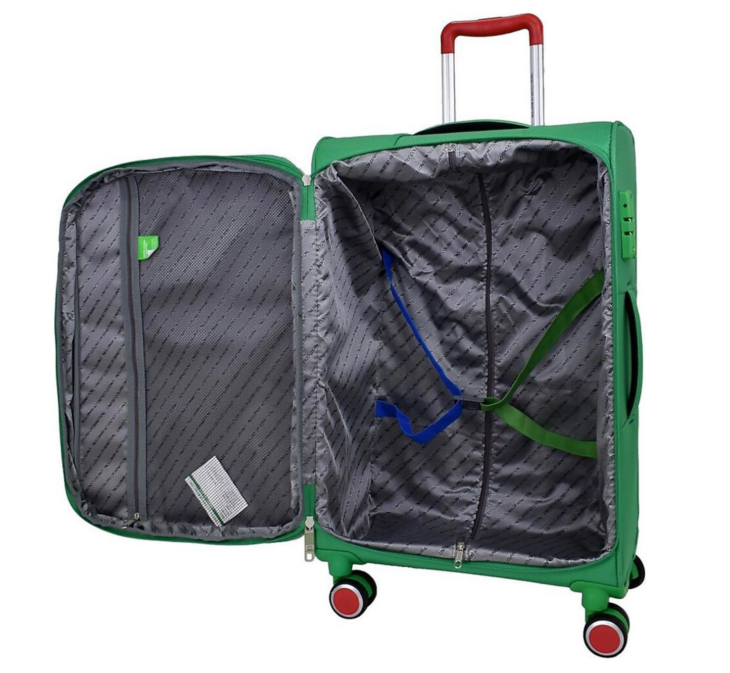Benetton BNT2200 Ultra Light Kumaş Kabin + Orta + Büyük Boy Siyah 3'lü Valiz Seti