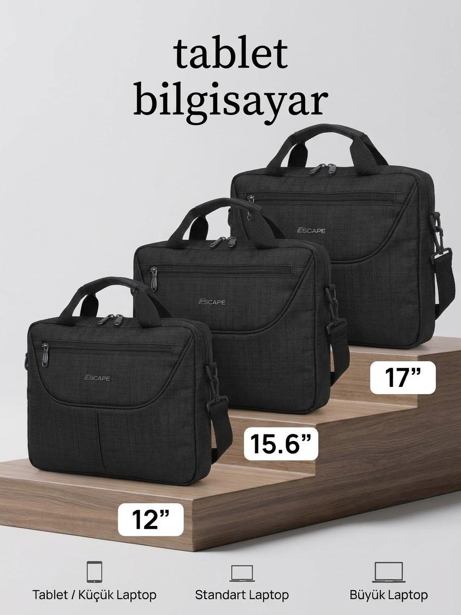 Escape Laptop ve Evrak Çantası | 12 inç, 15.6 inç ve 17 İnç