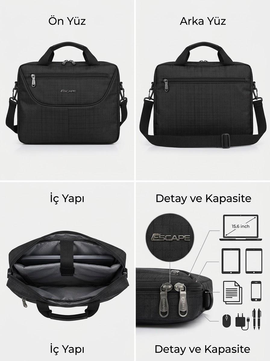 Escape Laptop ve Evrak Çantası | 12 inç, 15.6 inç ve 17 İnç