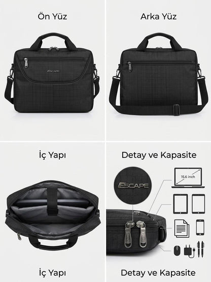 Escape Laptop ve Evrak Çantası | 12 inç, 15.6 inç ve 17 İnç