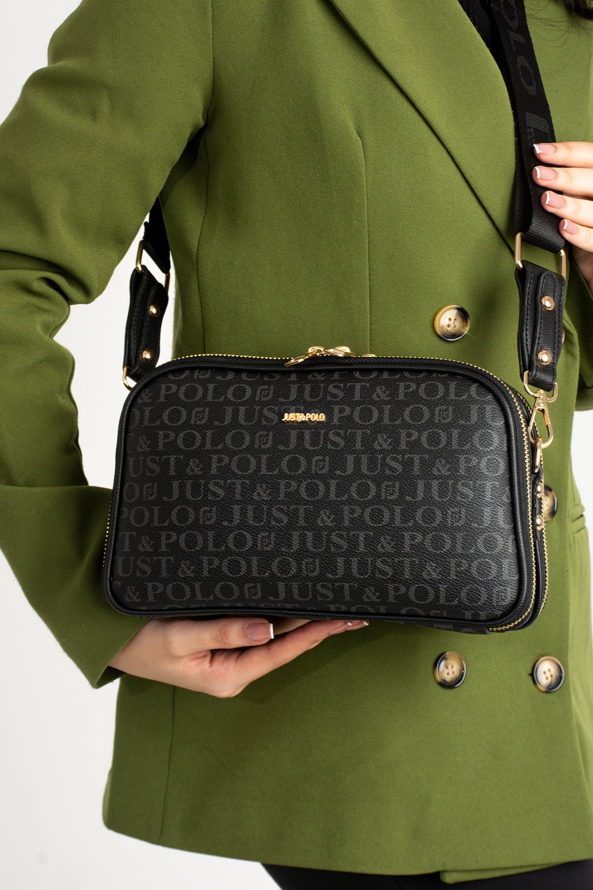 Just Polo 2053 Kadın 5 Bölmeli Postacı Omuz Çantası - Kurtuluş Çanta