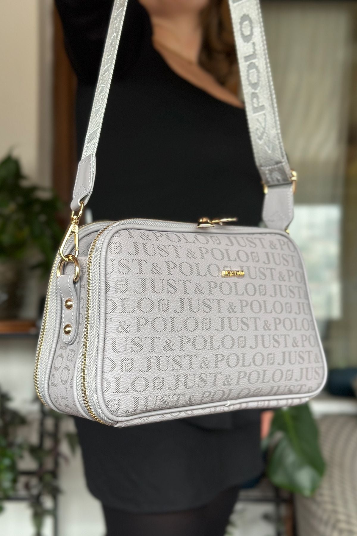 Just Polo 2053 Kadın 5 Bölmeli Postacı Omuz Çantası - Kurtuluş Çanta