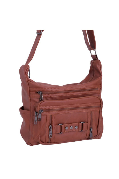 Kadın Çanta Dokuz Gözlü Bayan Yumuşak Deri Çapraz Çanta - Kurtuluş Çanta