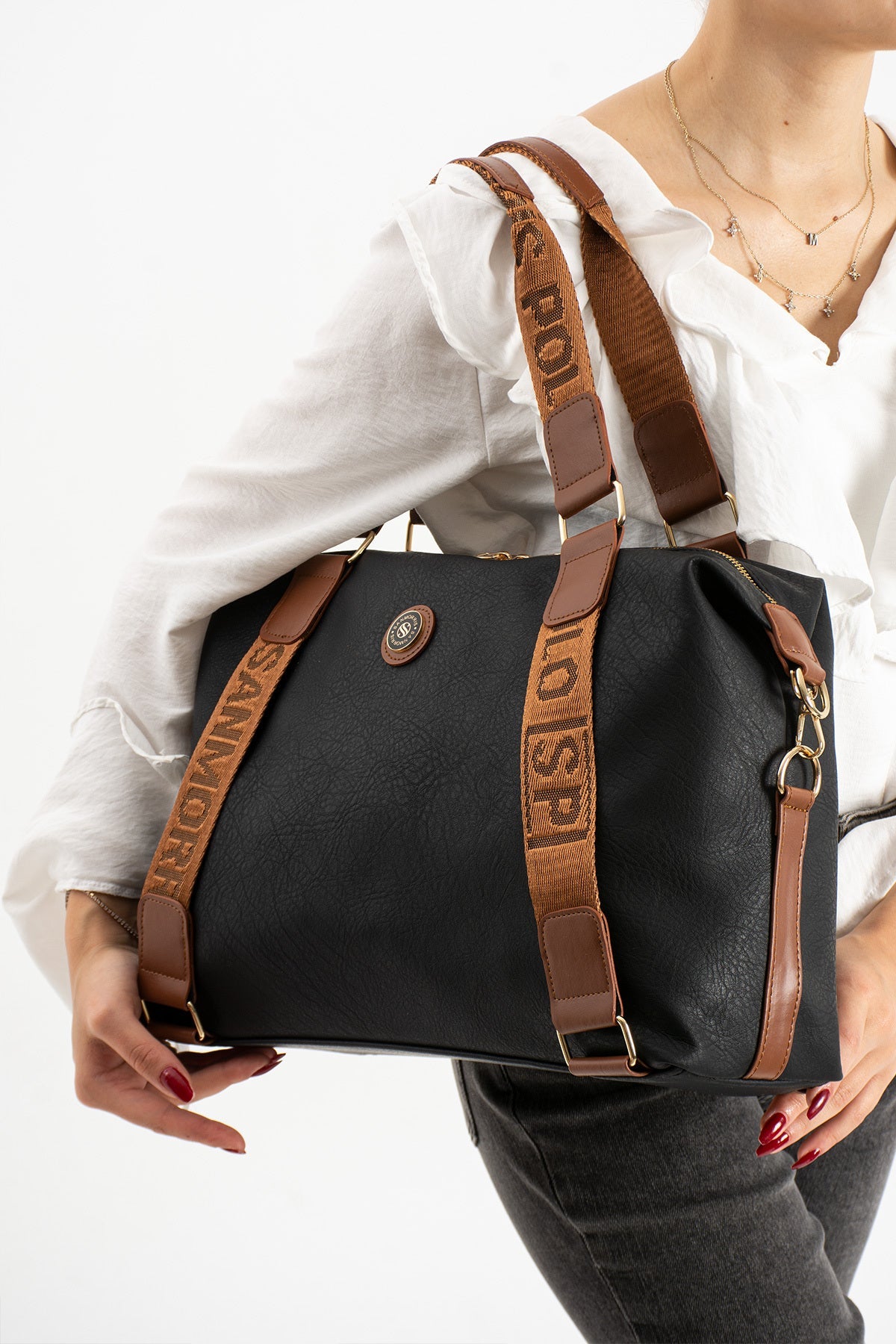 Kadın Çok Gözlü Ayarlanabilir Çapraz Askılı El Ve Omuz Çantası - Kurtuluş Çanta