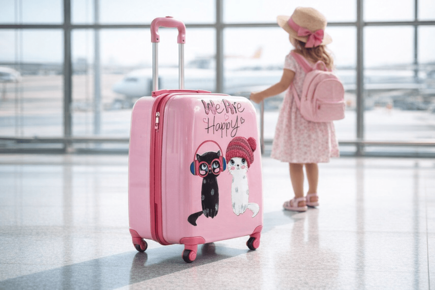 Kırılmaz Pembe Mçs Çocuk Valizi Kabin Boy - Kurtuluş Çanta