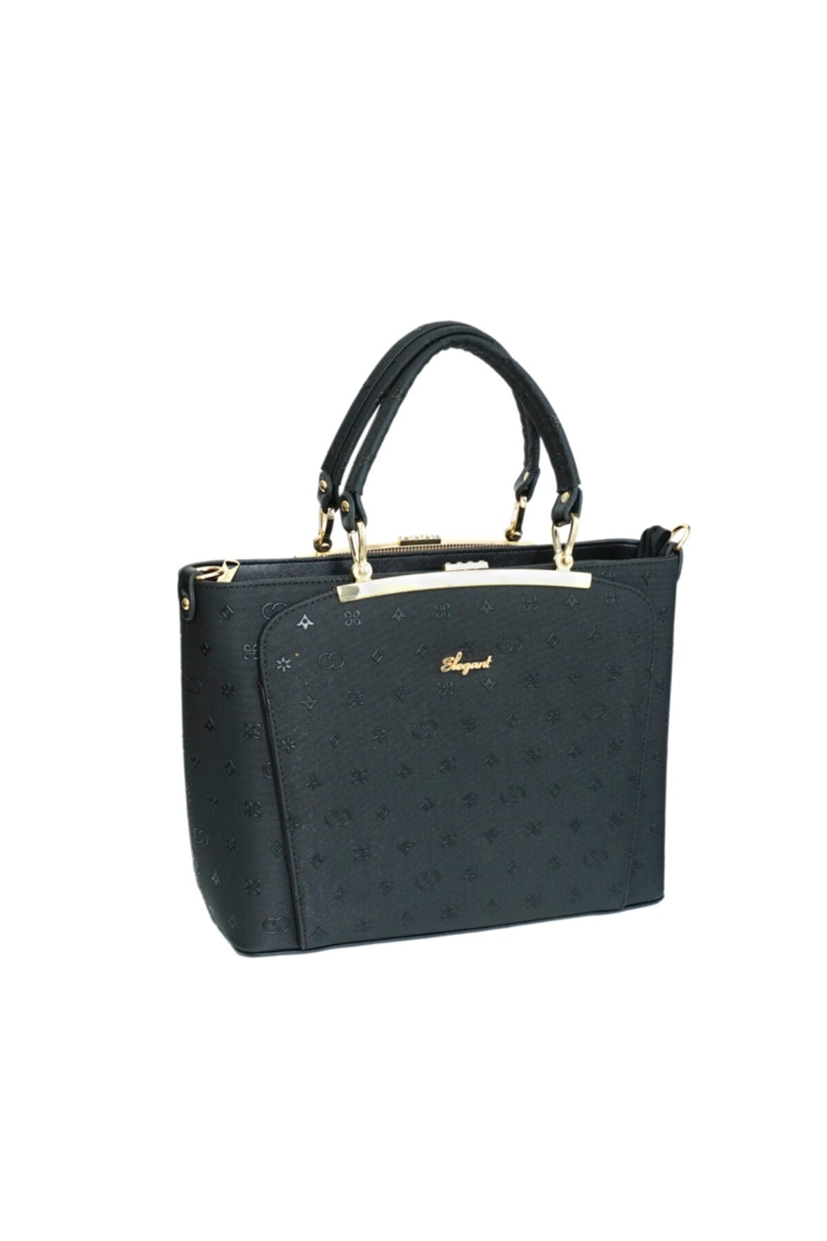 Kurtuluş Çanta Bayan El Ve Omuz Çantası Baskılı Siyah 827 - Kurtuluş Çanta