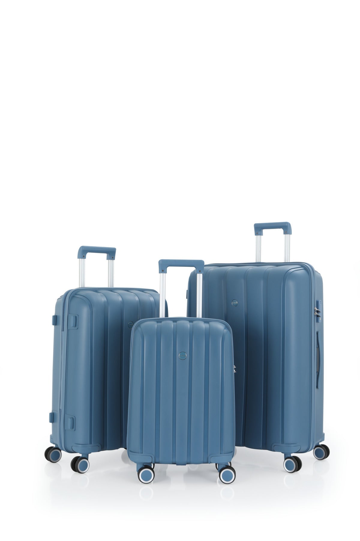Mçs V305 Üçlü Polipropilen Valiz Seti Sky Blue - Kurtuluş Çanta