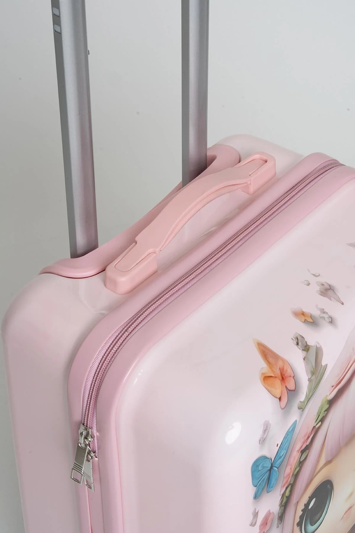 Travel Polo Pembe Çocuk Valizi ANK008 - Kurtuluş Çanta