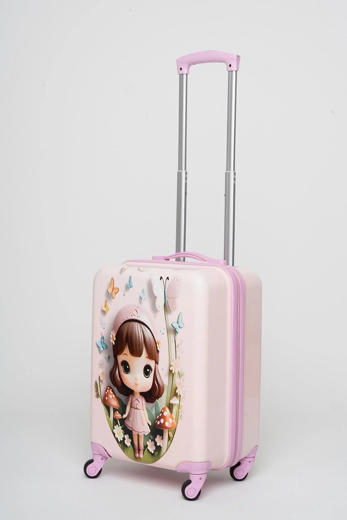 Travel Polo Pembe Kız Çocuk Valizi ANK006 - Kurtuluş Çanta